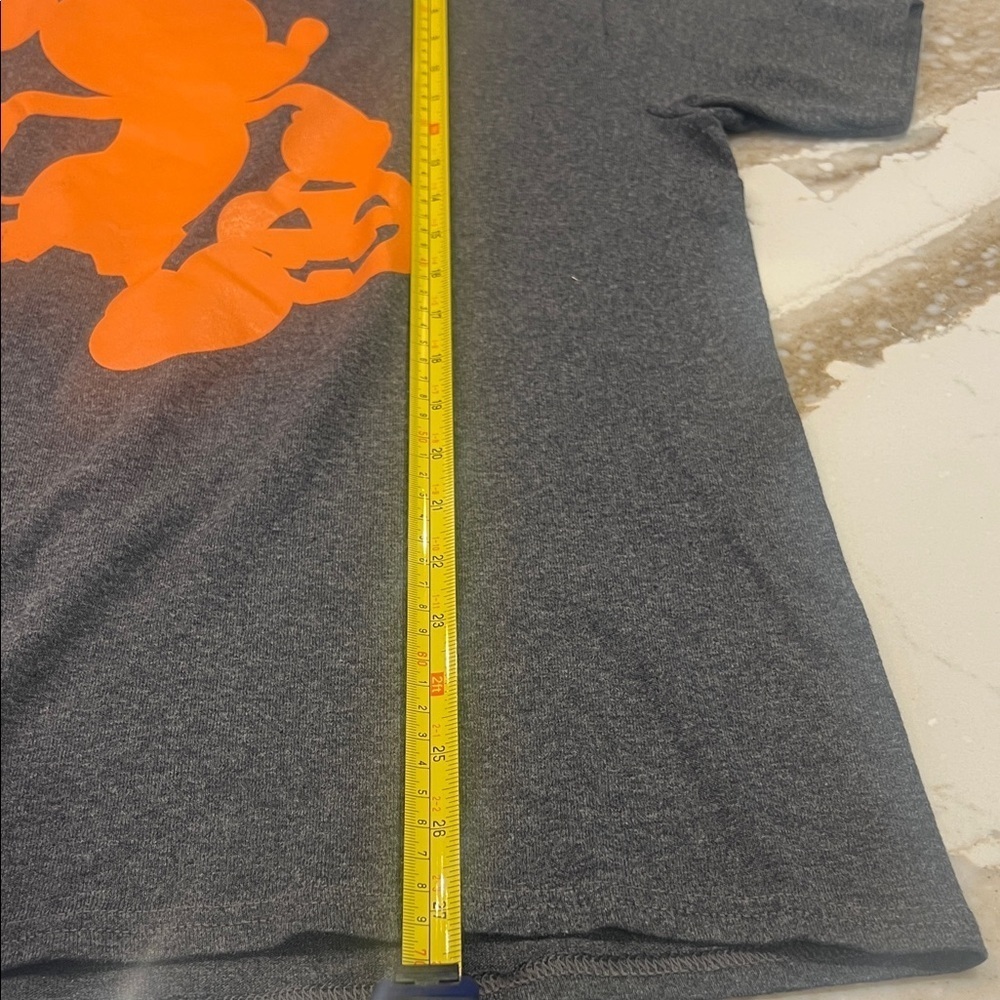 Disney Gray and Orange Mickey Halloween Tee Large - Picture 5 of 6